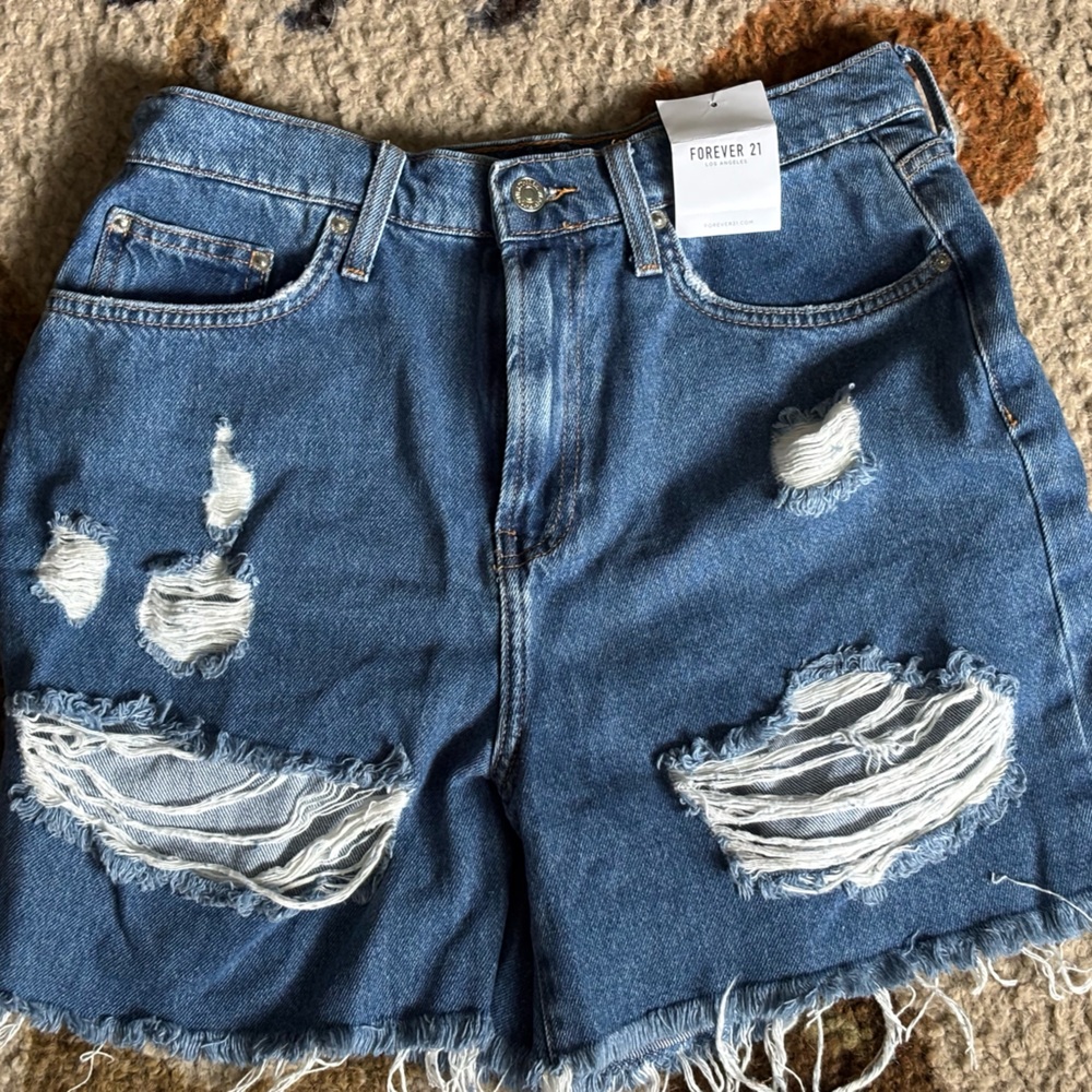 Forever 21 Distressed Jean shorts
